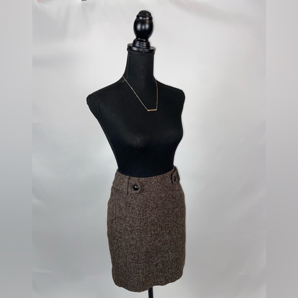 Skirt Brown pockets Banana Republic Size 4P - Picture 1 of 11
